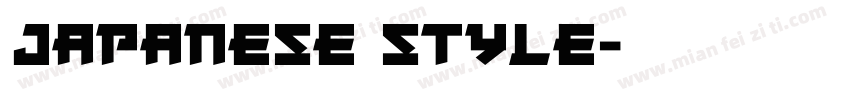 Japanese style字体转换